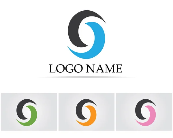 Logo Design Vector Empresa Carta Corporativa — Archivo Imágenes Vectoriales