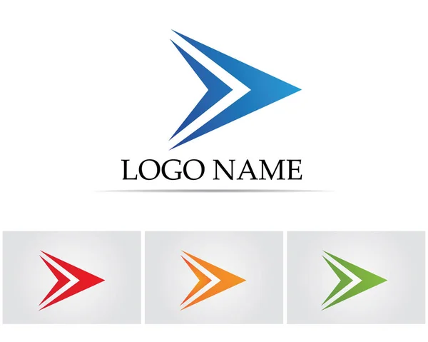 Logo Finanzas Negocios Símbolos Vector Concepto Ilustración — Vector de stock