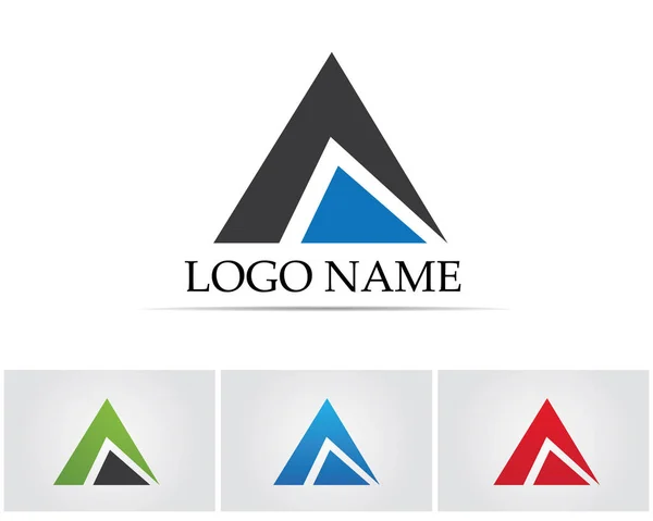Una Carta Logo Plantilla Negocios Icono Vector — Vector de stock