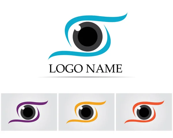 Logo Symboly Pro Péči Oči Aplikace Pro Vektorové Ikony — Stockový vektor