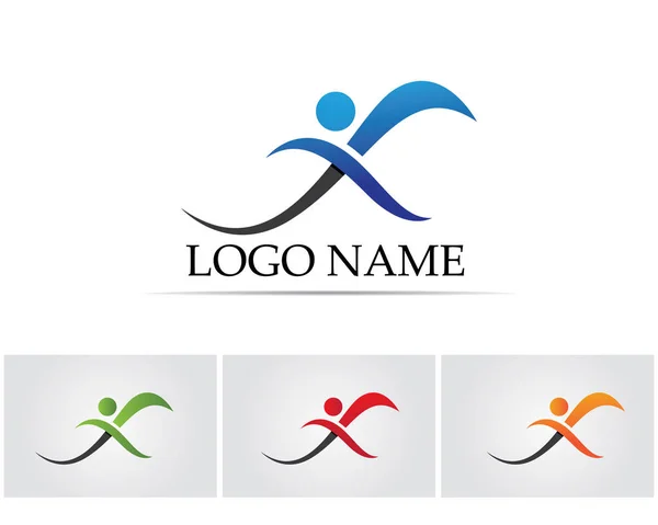 Infinito Logotipo Símbolo Plantilla Iconos Aplicación — Archivo Imágenes Vectoriales