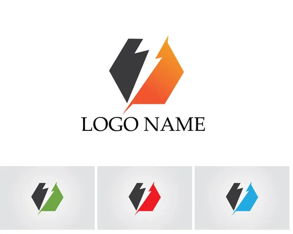 Αστραπή Λογότυπο Εικονίδιο Του Και Σύμβολα — Διανυσματικό Αρχείο