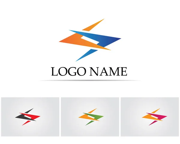 Finans Logotyp Och Symboler Vektor Begrepp Illustration — Stock vektor