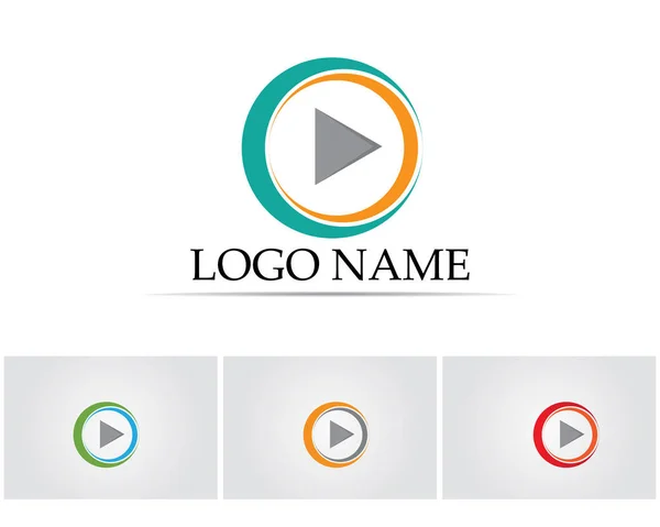 Film Kayıt Sembolleri Logo Simgeler Şablonu — Stok Vektör