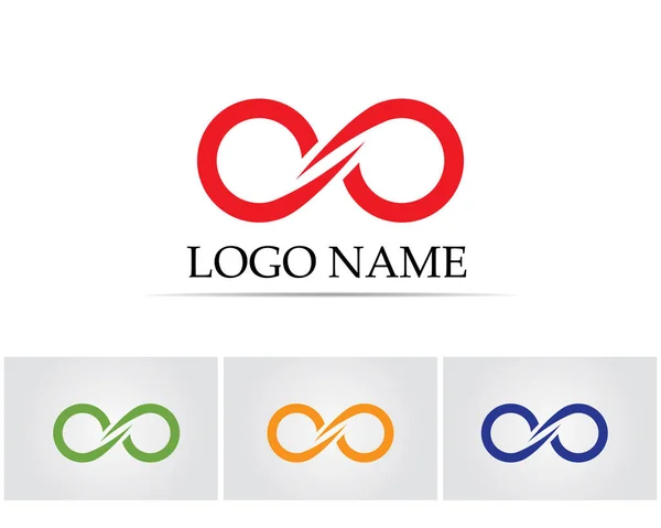 Infinity Logo Und Symbolvorlagen Symbole App — Stockvektor