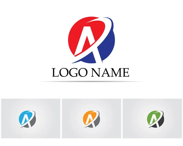 Een Letter Logo Business Template Vector Pictogram — Stockvector