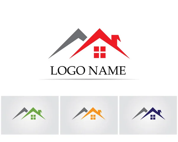 Szablon Ikony Budynków Domu Logo Symbole — Wektor stockowy