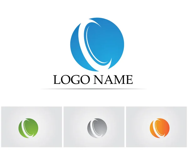Lettera Logo Template Design Vector — Vettoriale Stock