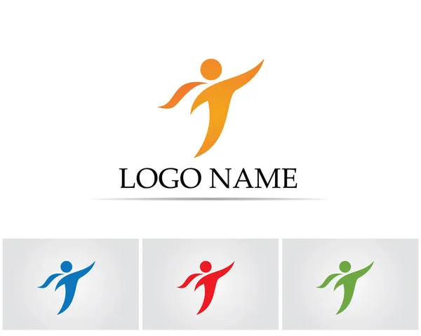 Community People Care Logotypen Och Symbolmallen — Stock vektor