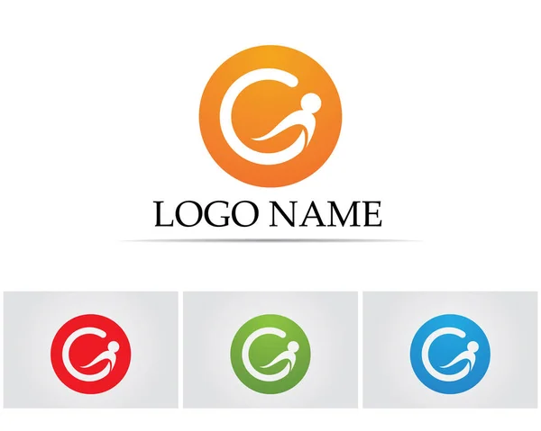 Letras Logotipo Símbolos Plantilla Iconos Aplicación — Vector de stock