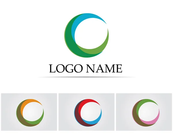Lettera Logo Template Design Vector — Vettoriale Stock