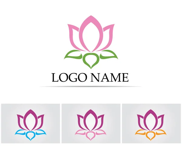 Vecteur - Lotus Flower Sign pour le bien-être, Spa et Yoga. Illustration vectorielle — Image vectorielle