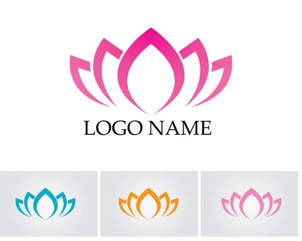 Vecteur - Lotus Flower Sign pour le bien-être, Spa et Yoga. Illustration vectorielle — Image vectorielle