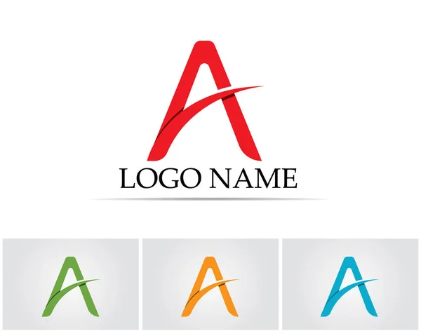 Une lettre Logo Business Template icône vectorielle — Image vectorielle