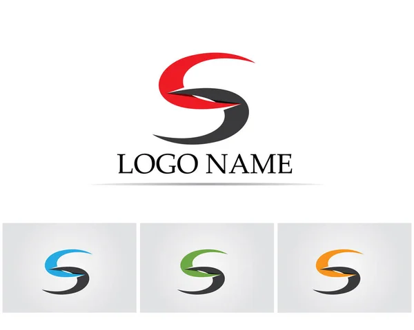 Empresa corporativa letra S logo diseño vector — Vector de stock
