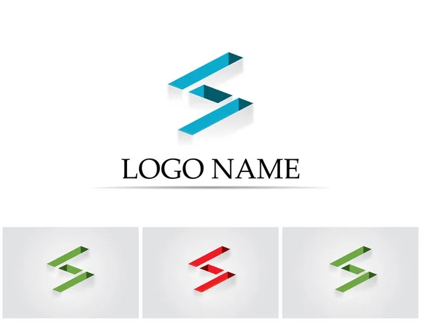 Entreprise lettre S logo design vecteur — Image vectorielle