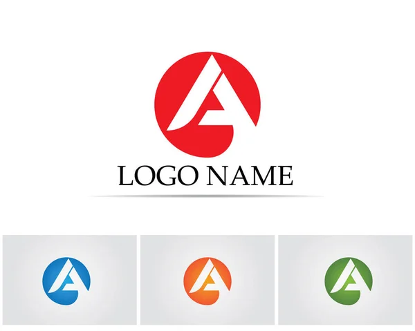 Une lettre Logo Business Template icône vectorielle — Image vectorielle