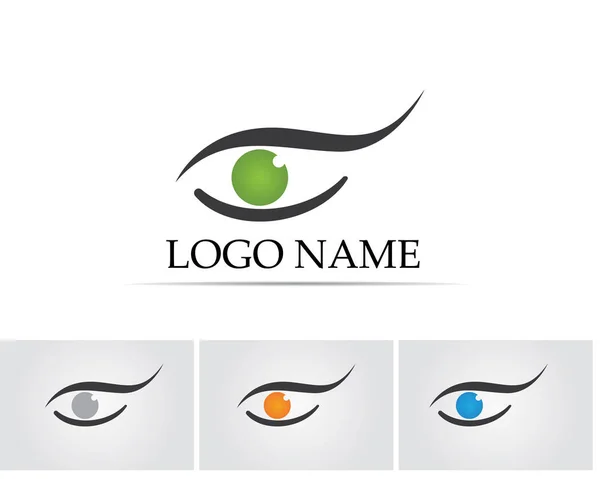 Vettore - Vettore logo per la cura degli occhi — Vettoriale Stock