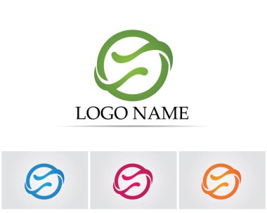 C Harfi Logo Şablon Tasarım Vektörü