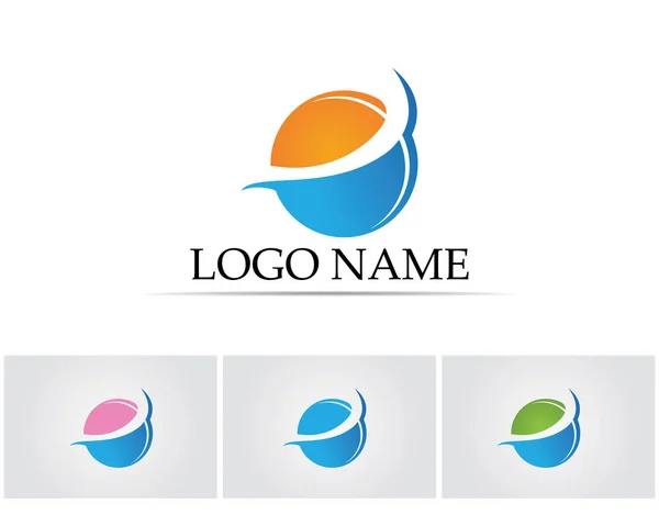 Olas logotipo de la playa y símbolos — Vector de stock