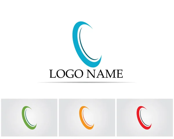 Harfi Logo Şablon Tasarım Vektörü — Stok Vektör