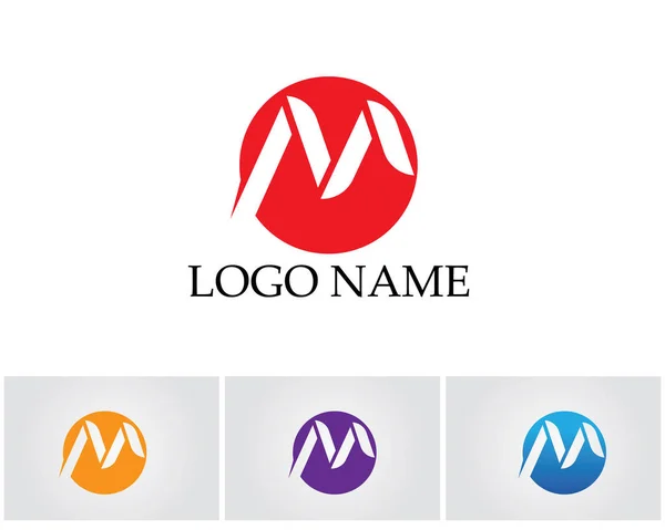 Buchstabe M Vektorsymbole wie Logos — Stockvektor