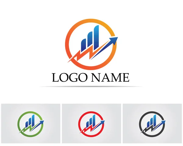 Logo podnikového financování - vektorový koncept ilustrace — Stockový vektor