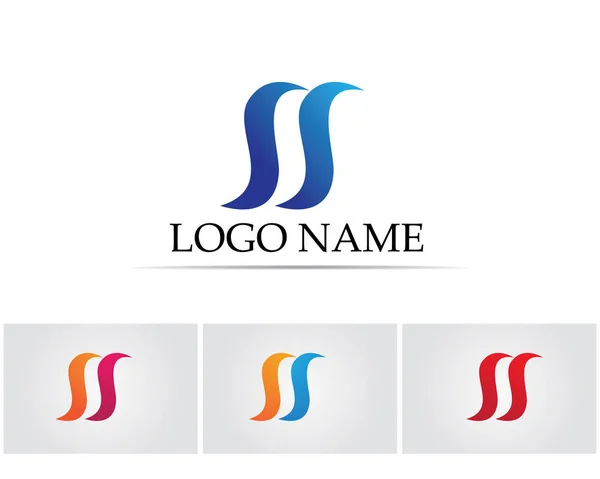 Empresa corporativa letra S logo diseño vector — Vector de stock