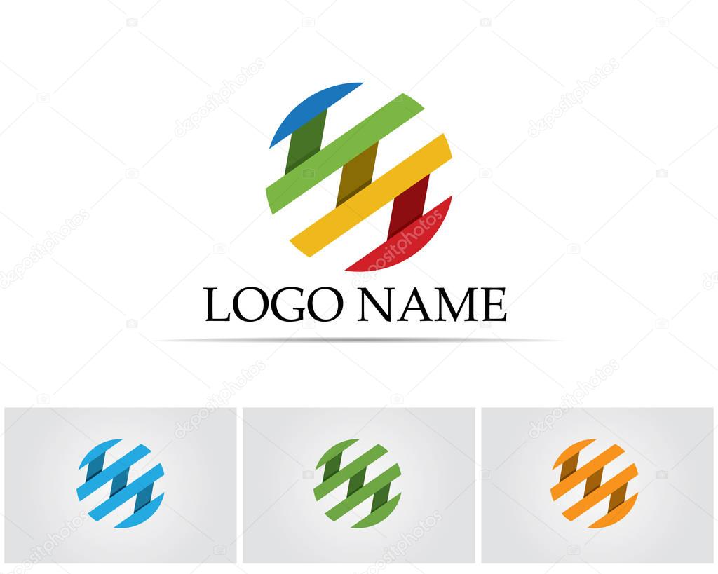 Business finance logo - vector concept illustration