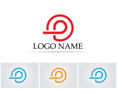 İş kurumsal harf P logo tasarlamak vektör