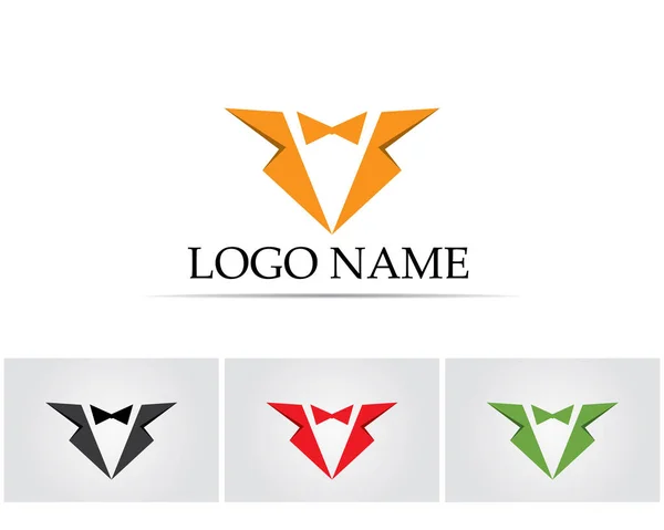 Szablon ikony czarny Smoking człowiek logo i symbole — Wektor stockowy