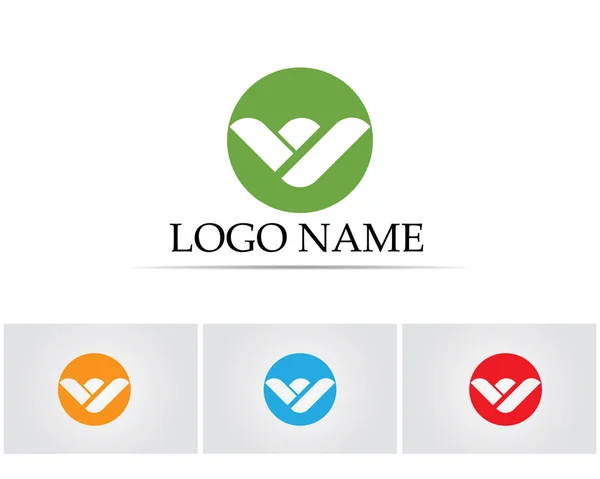 V lettera logo business modello icona vettoriale — Vettoriale Stock