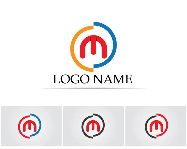 Letra M iconos vectoriales tales logotipos — Archivo Imágenes Vectoriales