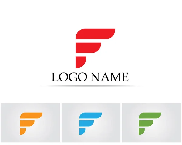 Snelle lijn F brief logo monogram — Stockvector