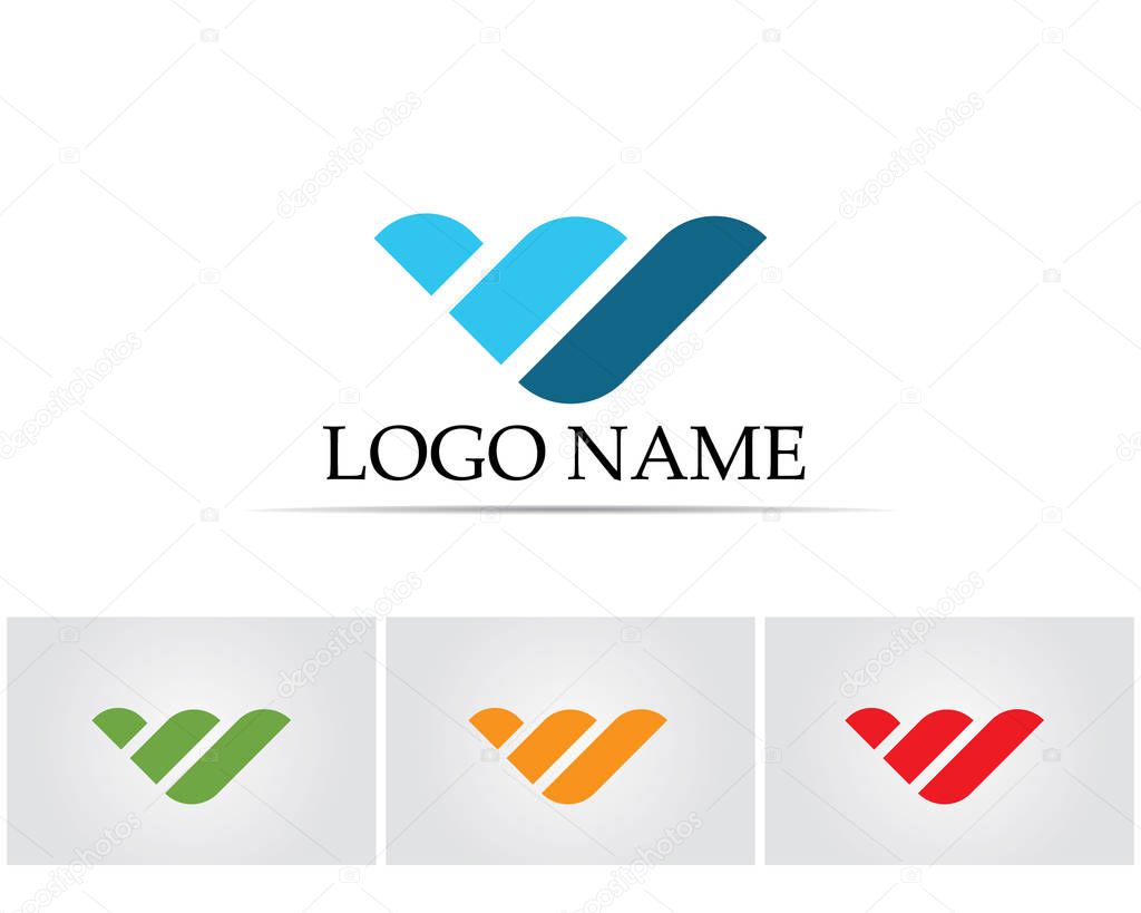V Letter Logo Business Template Vector icon