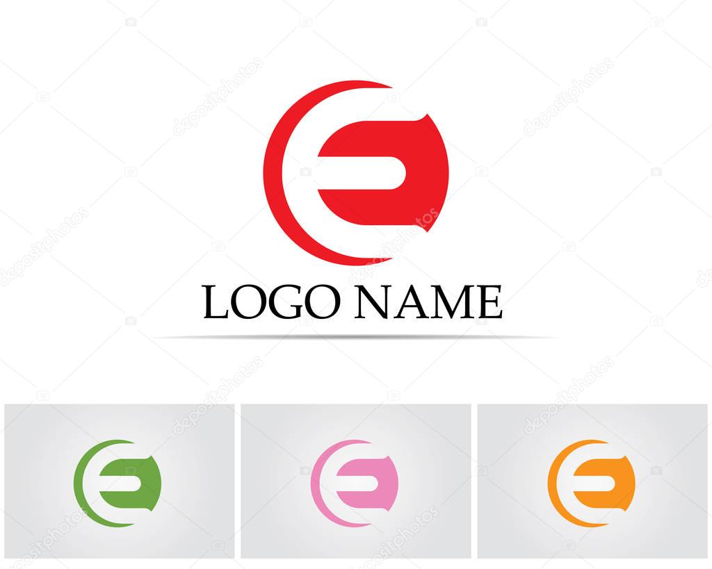 Vector - Abstract icons for letter E logo
