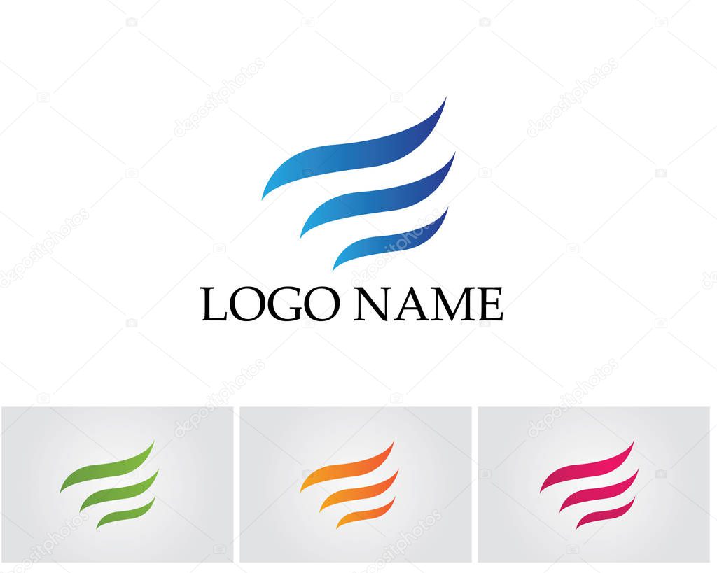 Business finance logo - vector concept illustration