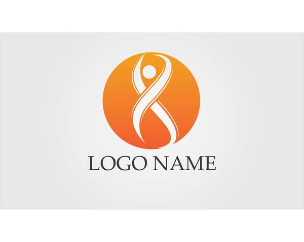 Community People Care-logotypen och symbolmallen — Stock vektor