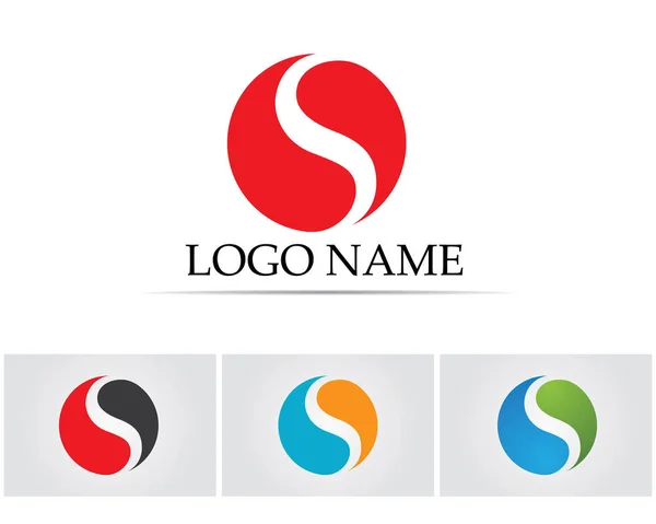 Empresa corporativa letra S logo diseño vector — Vector de stock