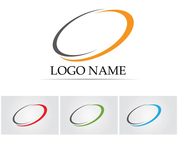 Logotipo y símbolos de finanzas empresariales — Vector de stock