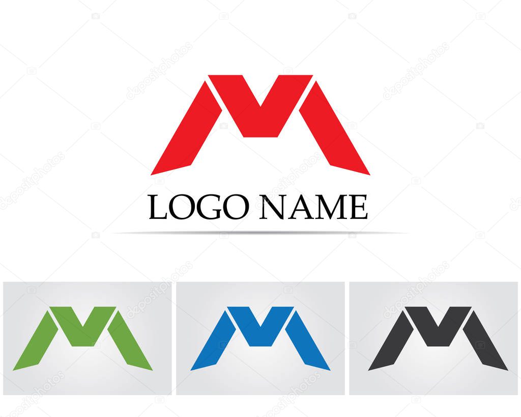 Letter M vector icons such logos