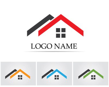 Ev logo ve sembolleri şablonu