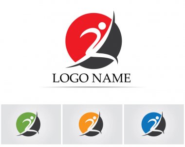 İnsanlar başarıyı önemser sağlık logosu simgeleri