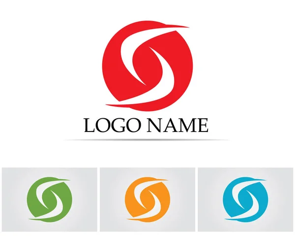 Empresa corporativa letra S logo diseño vector — Vector de stock