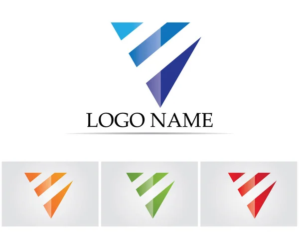 Логотип та символи бізнес-фінансування — стоковий вектор