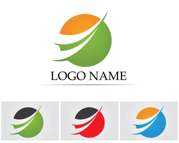 Logo und Symbole der Unternehmensfinanzierung — Stockvektor