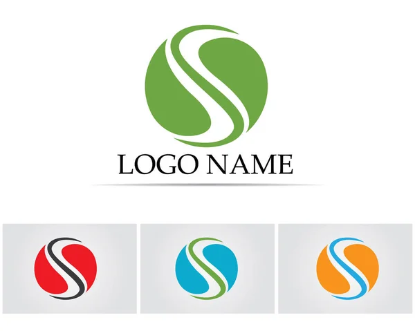 Empresa corporativa letra S logo diseño vector — Vector de stock