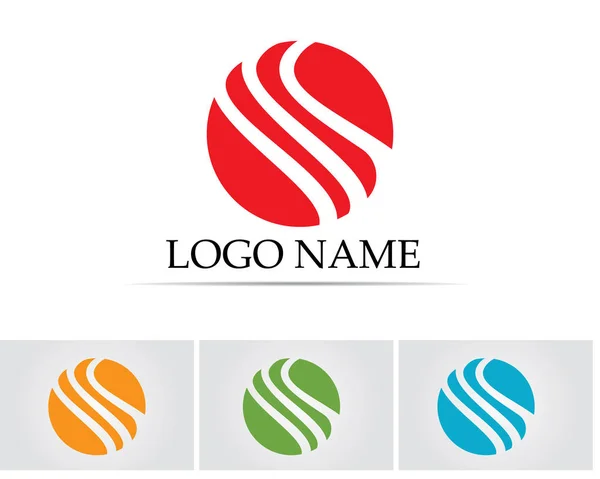 Üzleti vállalati betű S logó design vektor — Stock Vector