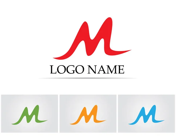 Ícones do vetor da letra M tais logotipos —  Vetores de Stock