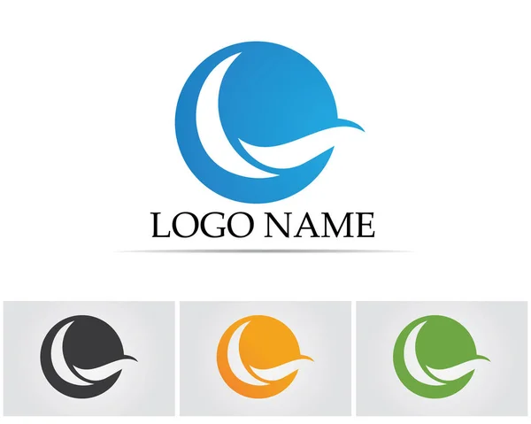 Ondas logotipo da praia e símbolos —  Vetores de Stock